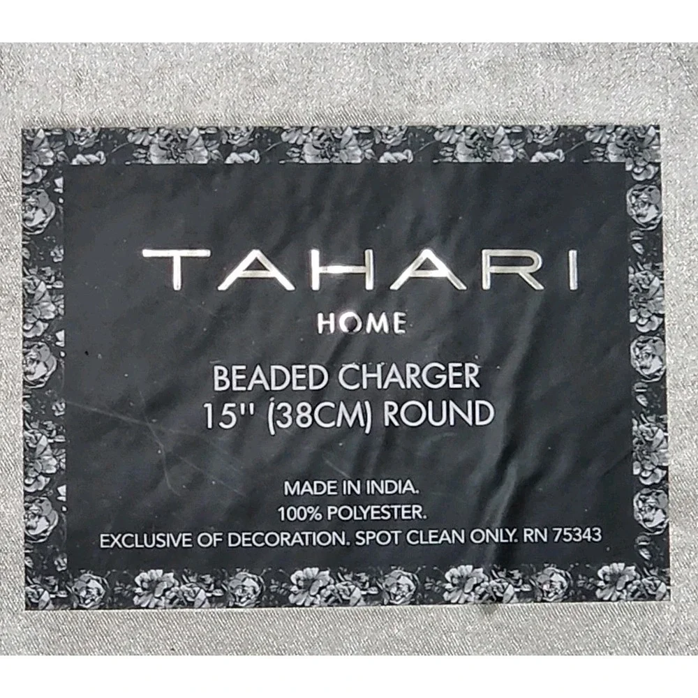 Valentines Day Pink Red Lips Heart Beaded Placemat Charger‎ Placemats 2 Pc 15
